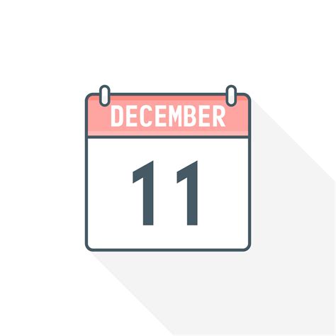 11th December calendar icon. December 11 calendar Date Month icon ...