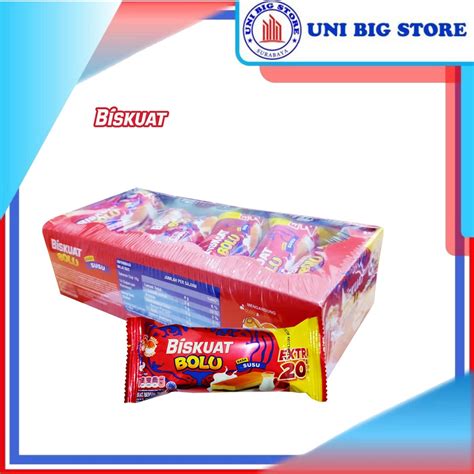 Jual Biskuat Bolu Susu 16 Gr 12 Pcs Soft Cake BOX Shopee Indonesia