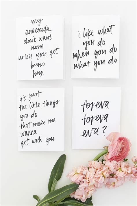 Printable Rap Lyric Valentines Cards Almost Makes Perfect