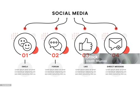 Social Media Timeline Infographic Template Stock Illustration ...