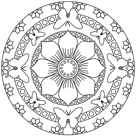 Flores Páginas De Mandalas Para Imprimir