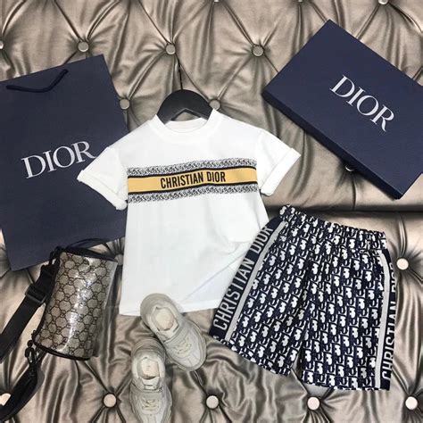 Dior Conjunto Camiseta De Manga Curta Estampa De Texto Duas