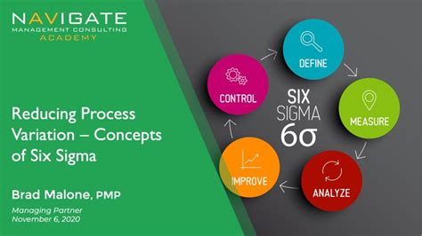 L13 Reducing Process Variation Concepts Of Six Sigma Navigate Academy