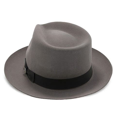 Mens Stetson Chatham Wool Felt Fedora Hat 238 In Brim