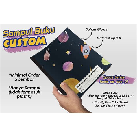 Jual Custom Sampul Buku Desain Spacegalaxyastronot Sampul Buku