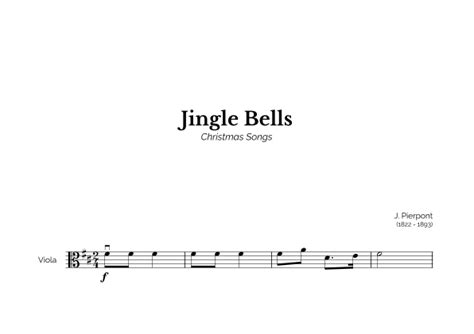 Jingle Bells For Easy Viola Solo Arr Marcos Soares Sheet Music J