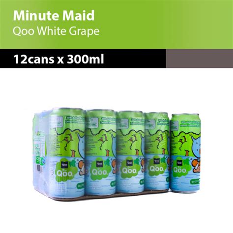 Qoo By Minute Maid White Grape Juice 12 Cans X 300ml Lazada Singapore