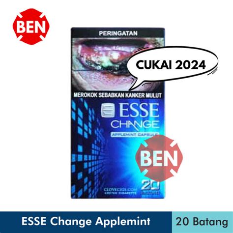 Jual Rokok Esse Change Applemint Capsule 20 Batang Slim Apple Mint