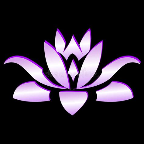 Purple Lotus Flower Logo Stock Vector Illustration Of Figures 33770367