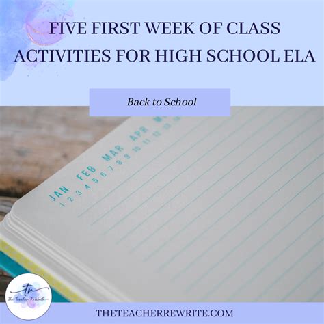 Five First Week Of Class Activities For High School ELA The Teacher