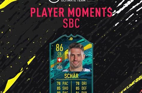 FIFA 20 Schar 86 Player Moments Sfida Creazione Rosa Weareutita