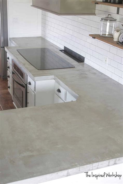 Diy Concrete Countertops Pour In Place Home Garden Diy