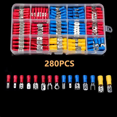 Pcs Assorted Insulated Spade Crimp Terminal Butt Electrical Wire