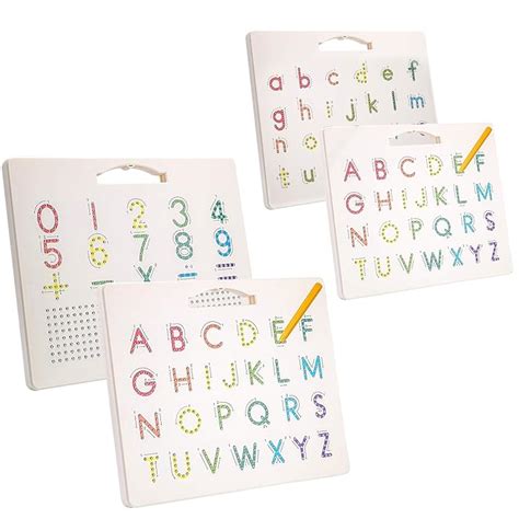 Buy Hautton Magnetic Letters Board 2 Pieces 2 In 1 Double Sided