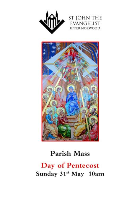 Pdf Parish Mass Day Of Pentecost · 1 Day Ago · 4 The Pentecost Reading A Reading From The Acts