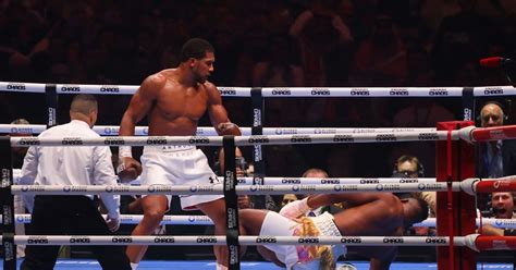 Boxe Anthony Joshua S Est Impos Par Knock Face Francis Ngannou