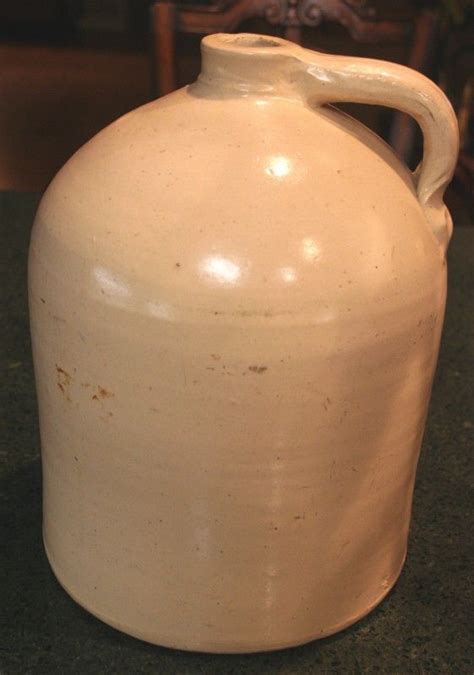 Huge Old Primitive Stoneware Antique Crock Jug By Bluebonnetsetc 125