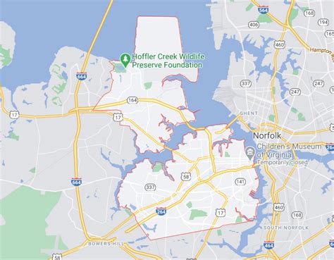 Portsmouth Virginia Map