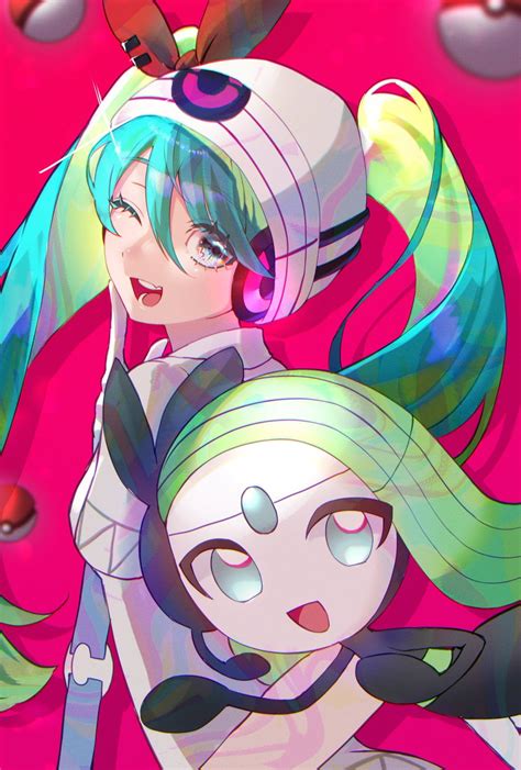 初音ミク「12日目 初音ミクエスパーポケミク 初音ミク100日チャレンジ 」raylaのイラスト