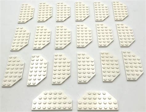 Lego New White Wedges Plates X Cut Corners Parts Ebay