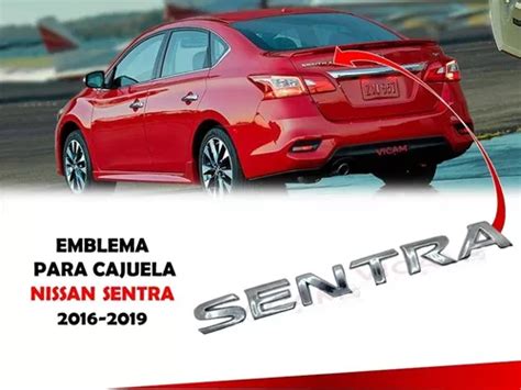 Emblema Para Cajuela Compatible Con Nissan Sentra 2016 2019 Envío gratis