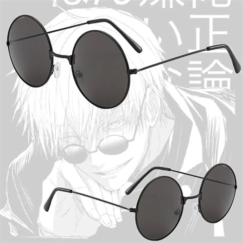 Cosplay Gojo Satoru Glasses Eyewear Jujutsu Kaisen Black Sunglasses Cosplay Costume Accessories