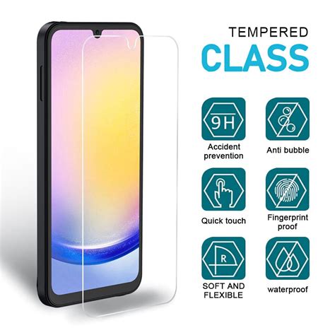 Xhy Samsung Galaxy A35 5G Screen Protector 2 Pack HD Clear Tempered