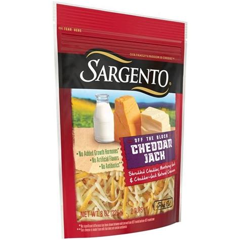 Sargento Shredded Cheddar Jack Natural Cheese 8 Oz Instacart