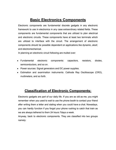 Electronics Components by electronics components - Issuu