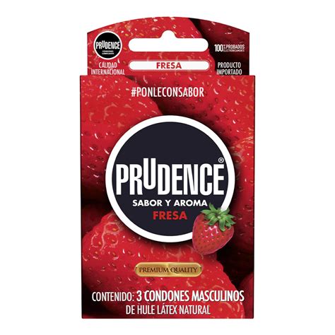 Condón Prudence Sabor Y Aroma Fresa 3 Piezas | Farmacia Soriana