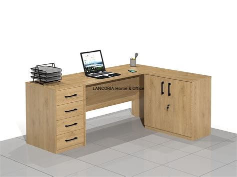 Biurka narożne 180 x 140 cm BLOCK NA LANCORIA Home Office