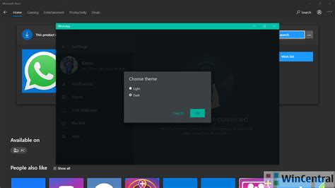 whatsapp desktop  dark mode   latest update wincentral