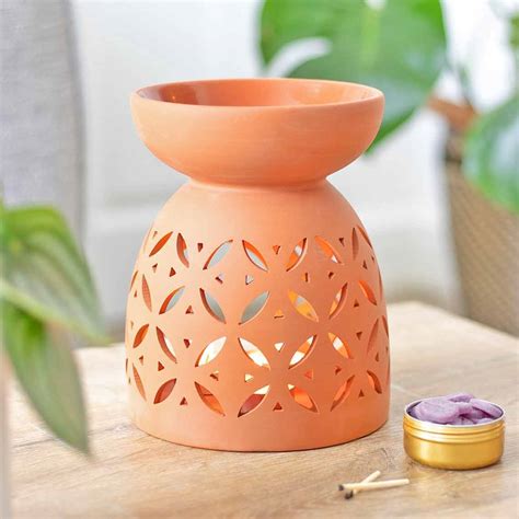 Large 20cmterracotta Wax Melt Warmer And Oil Burner The Fashion T Shop