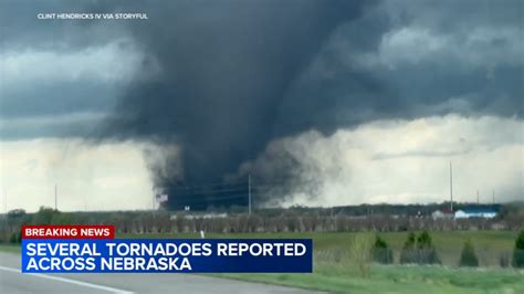 Nebraska Tornado Damage Confirmed Near Omaha Funnel Clouds Spotted In