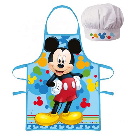 Myszka Miki Mickey Mouse Disney Fartuszek Czapka Kucharska Zestaw