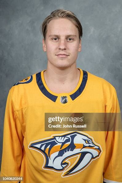 Eeli Tolvanen Of The Nashville Predators Poses For His Official News