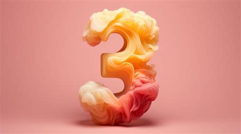 Premium AI Image | The numbers example is render in 3D typography ...