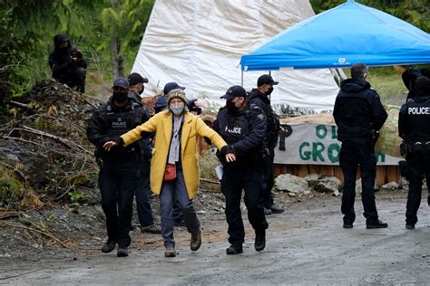 Rcmp Arrest Six Protesters As Opposition To Old Growth Logging At