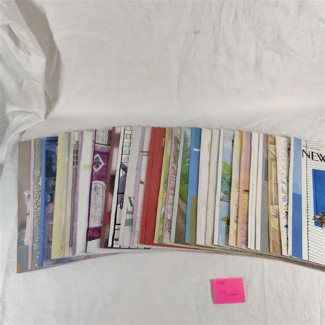 New Yorker Magazine Covers No Labels Lot Of Weekly Issues No