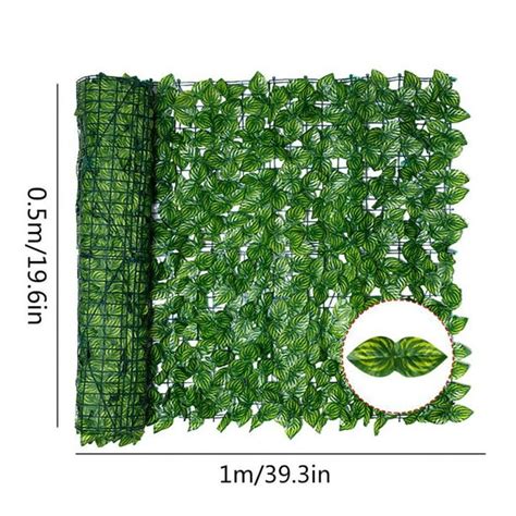 Plastic Artificial Faux Ivy Leaf Privacy Fence Screen Garden Panels