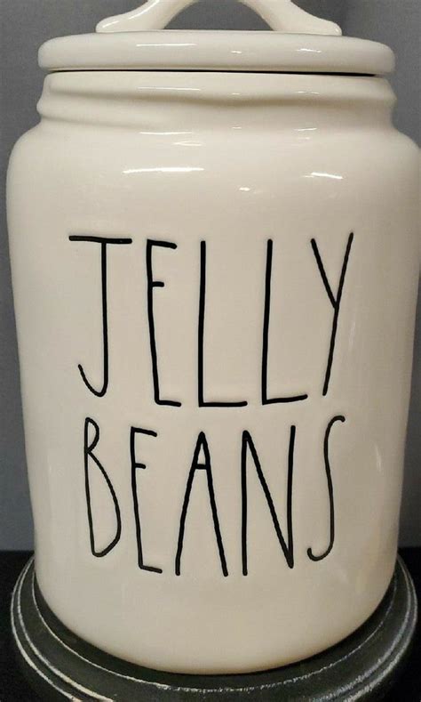 Rae Dunn Large Jelly Beans Canister Jelly Beans Rae Dunn Mason Jar Mug