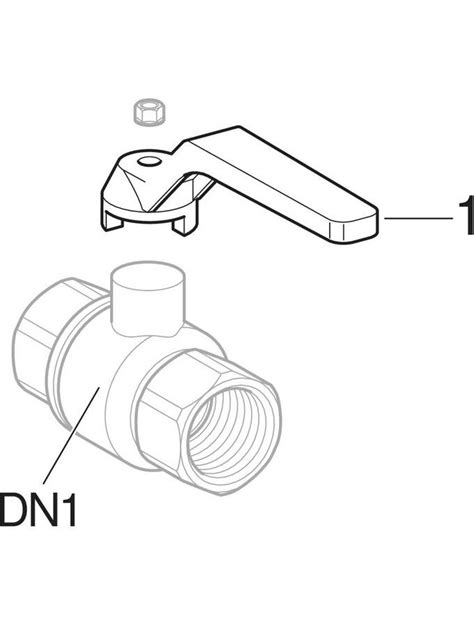 Spare Parts For Ball Valves With Actuator Lever Geberit Product