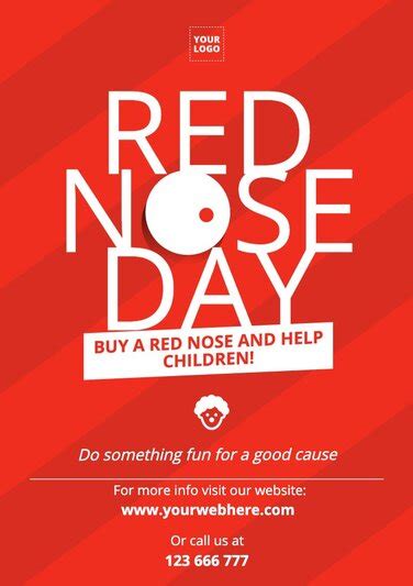 Red Nose Day Poster Templates Editable Online