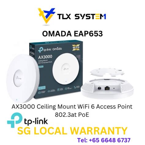 Tp Link Omada Eap Ax Ceiling Mount Wifi Access Point Shopee