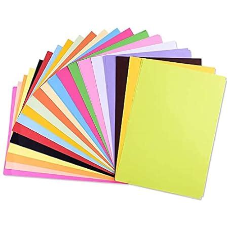 OFIXO 100 Pcs Color Sheets 10 Sheets Each Color Copy Printing Papers