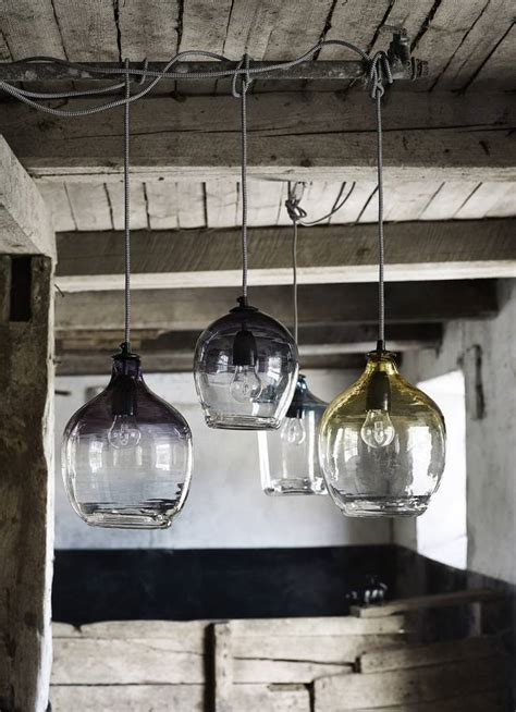 Smoke Ombre Bubble Glass Pendant Lamp By Bell And Blue