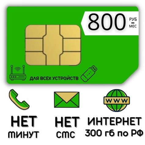 Sim карта Сим карта Безлимитный интернет 800 руб в месяц 300 гб для