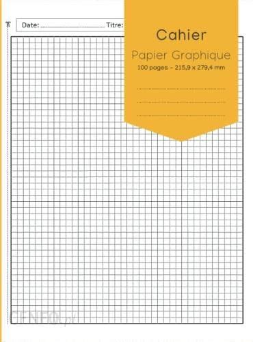 Cahier De Papier Graphique Carnet Graphique De Composition Pour