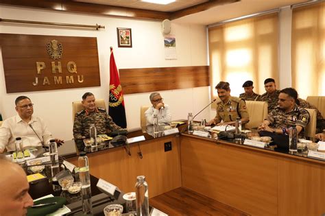 J K LG Army Chief Chair High Level Security Review Meetings In Jammu