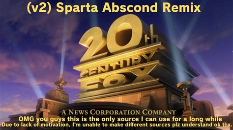 V2 Sparta Abscond Remix 20th Century Fox Youtube